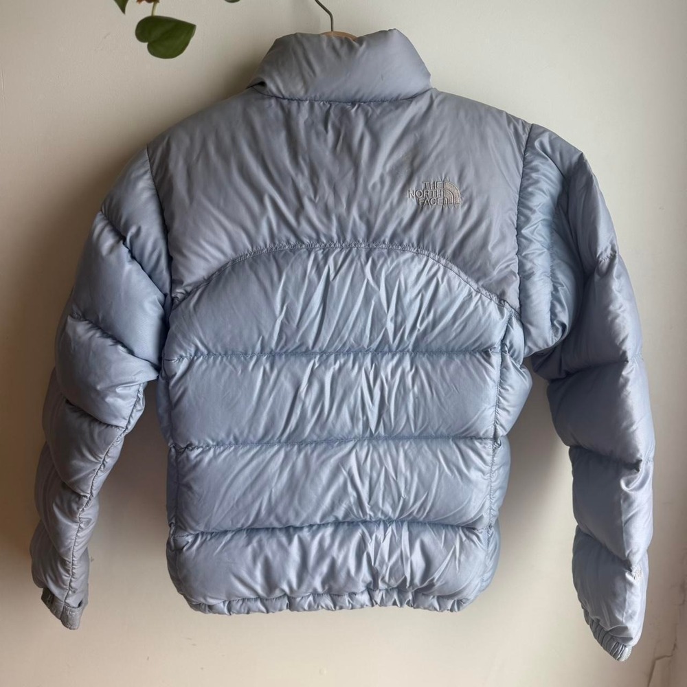 The North Face Light Blue Puffer Jacket Size S - Picture 2 of 4